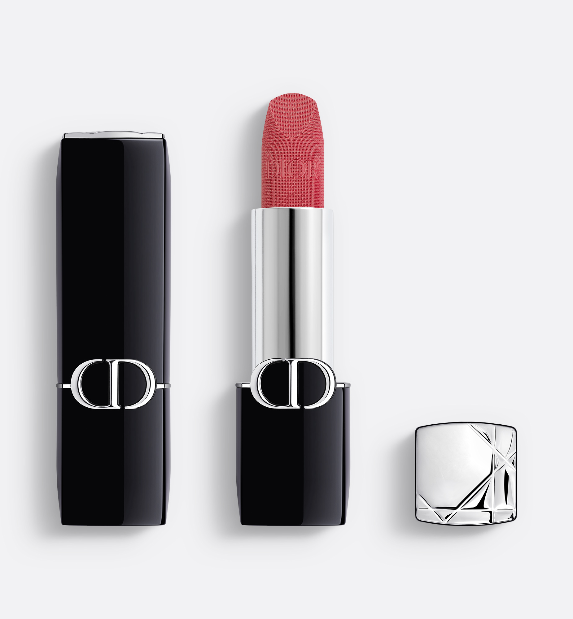 Dior Velvet And Satin Lipstick Finishes In White